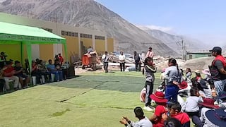 Inauguran colegio en Mariano Nicolás Valcárcel sin contar con los servicios higiénicos