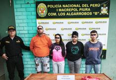 Piura: Policía captura a presunta banda delincuencial “Los Tarjeteros de Los Algarrobos”