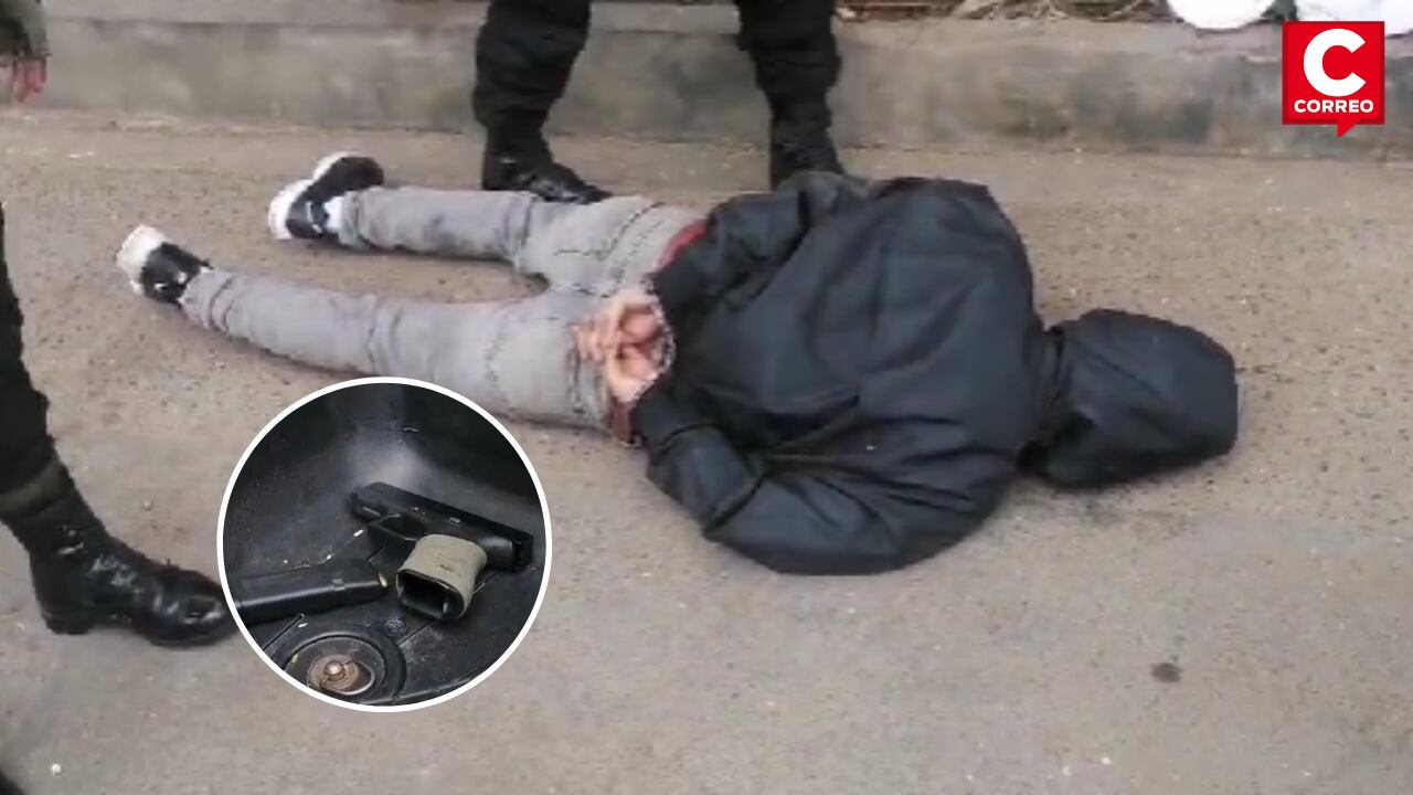 Delincuente fue capturado tras intensa persecución