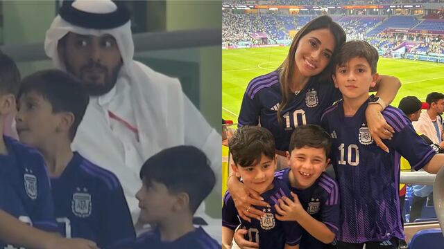 Mundial Qatar 2022: ¿Hijos de Lionel Messi incomodaron a un jeque árabe? (VIDEO)