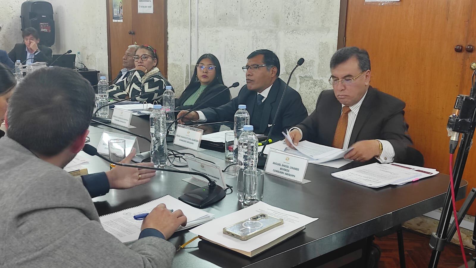 Inicia proceso de vacancia del consejero regional de Arequipa, Miguel Ángel Linares, por inasistencia. Foto: GEC.