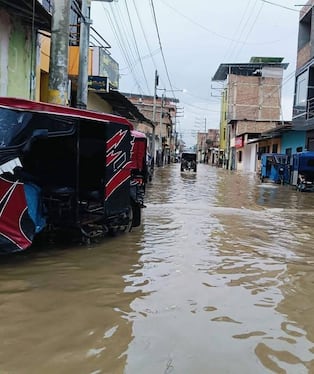 Distritos de Lambayeque han soportado intensas lluvias.