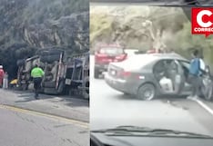 La Oroya: Dos accidentes en la Carretera Central dejan heridos