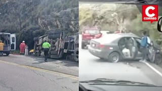 La Oroya: Dos accidentes en la Carretera Central dejan heridos