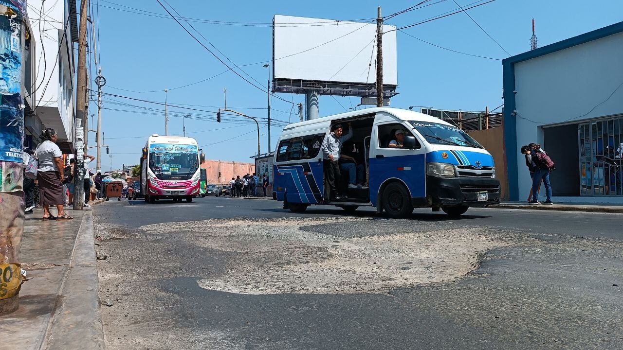Así lucen las pistas de la ciudad de Trujillo.