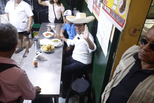 Roberto Sánchez en San Juan de Miraflores (Fotos: Jesús Saucedo/GEC)