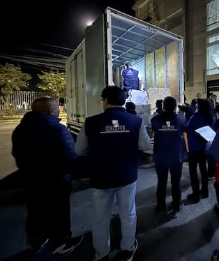 Materia electoral llegó a la ODPE Arequipa para la Segunda Elección Presidencial 2026. Foto: ONPE.