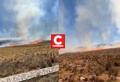 Incendios forestales no paran en Junín y esta vez fuego amenaza a Tunanmarca en Jauja