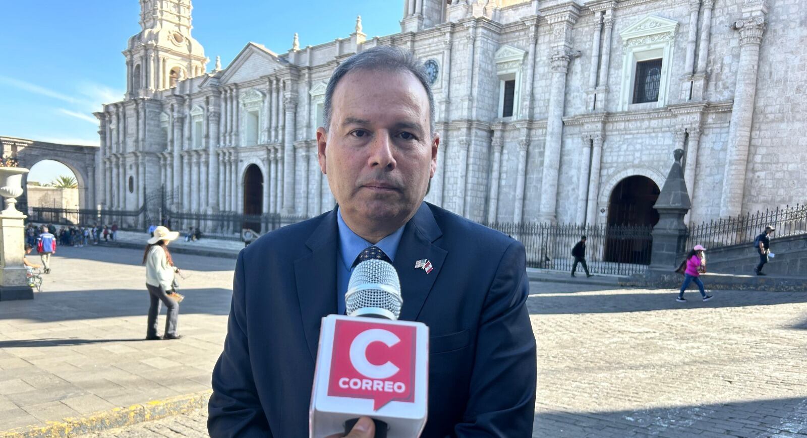 Jorge Aguela, jefe de responsabilidad social de la embajada estadounidense. (Foto: GEC)