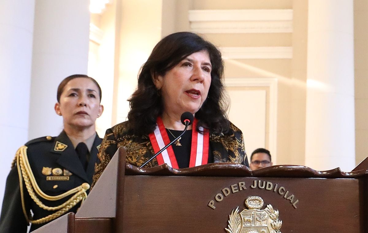 Janet Tello, presidenta del PJ, fue una de las que hizo la propuesta para nombrar a San Martín "juez del Bicentenario" (Foto: Poder Judicial)