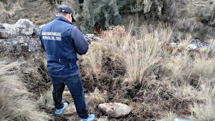 Fiscalía recupera restos óseos de víctimas del terrorismo de Uchuraccay. Foto: Ministerio Público.