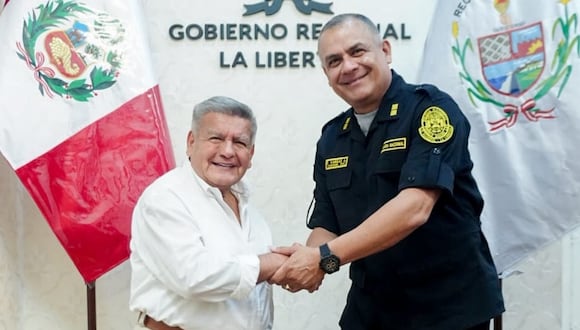 Gobernador y coronel PNP Francisco Vargas se reunieron en la Casa de Gobierno y tomaron varios acuerdos para combatir el crimen.