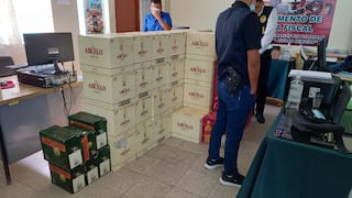 Policía fiscal Incauta contrabando de licores valorizado en 16,650 soles
