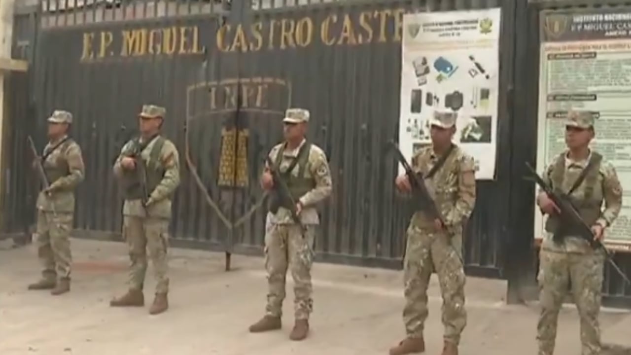 SJL: militares llegan al penal Miguel Castro Castro para reforzar control en los exteriores