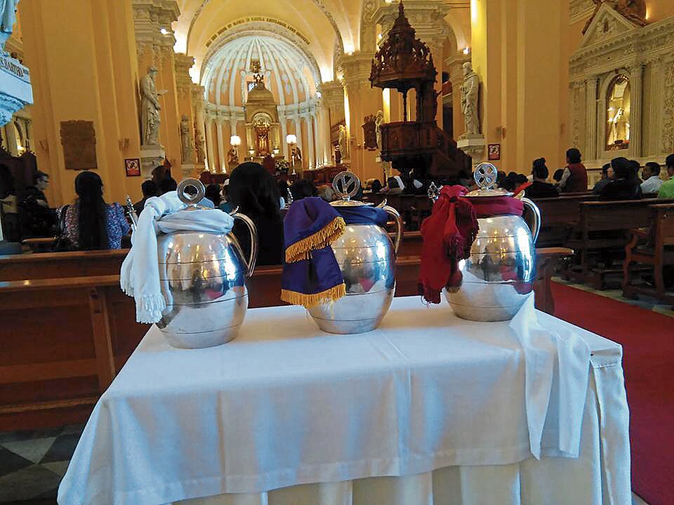 Hoy es la consagración de los óleos. (Foto: Difusión)