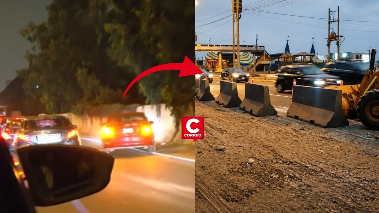 San Miguel: MML instaló bloques en la Costa Verde para evitar estacionamientos informales durante conciertos. Composición: Diario Correo.