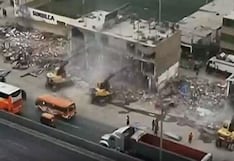Puente Piedra: Demuelen viviendas para habilitar vía auxiliar de la Panamericana Norte