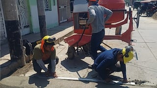 Piura: EPS Grau realiza reposición de losas de concreto en zonas intervenidas de Chulucanas