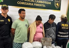 Chiclayo: capturan a tres presuntos integrantes de “Los Duros” con 4.6 kilos de marihuana