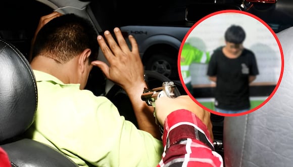 Policía detuvo al menor de 16 años tras denuncia de taxista, quien señaló que tres sujetos lo encañonaron para quitarle su herramienta de trabajo.