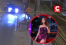 El preciso momento en que Laura Spoya pierde el control y choca su auto (VIDEO)
