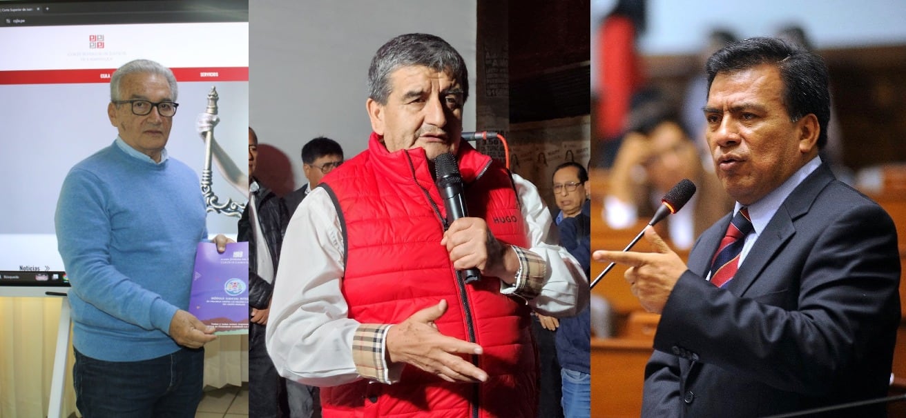 Alejandro Aguinaga, Humberto Acuña y Javier Velásquez.