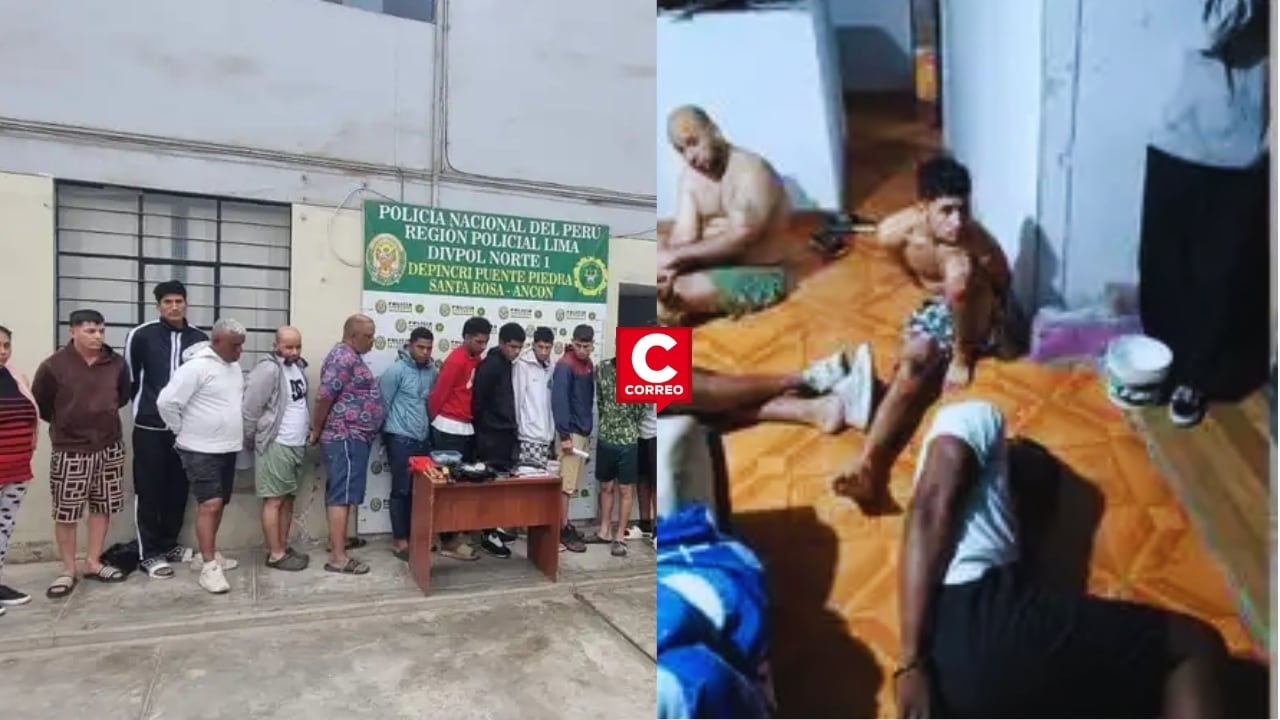 Los Olivos: PNP desarticula peligrosa banda y rescata a dos venezolanos secuestrados. Composición: Diario Correo.