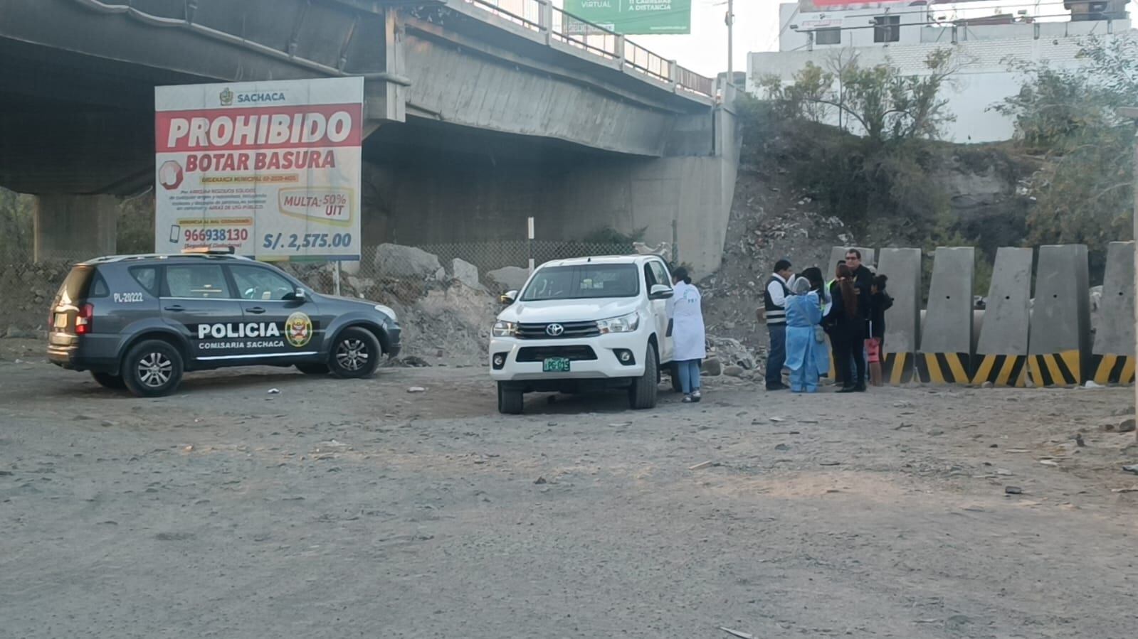 Hecho ocurrió debajo del puente San Isidro del Cercado de la ciudad. Foto: GEC.