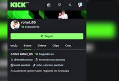 Gobernador de Arequipa, Rohel Sánchez, incursiona en Kick y causa varias críticas