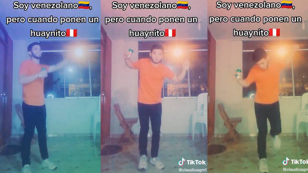 Venezolano bailando huayno. (Foto: composición EC)