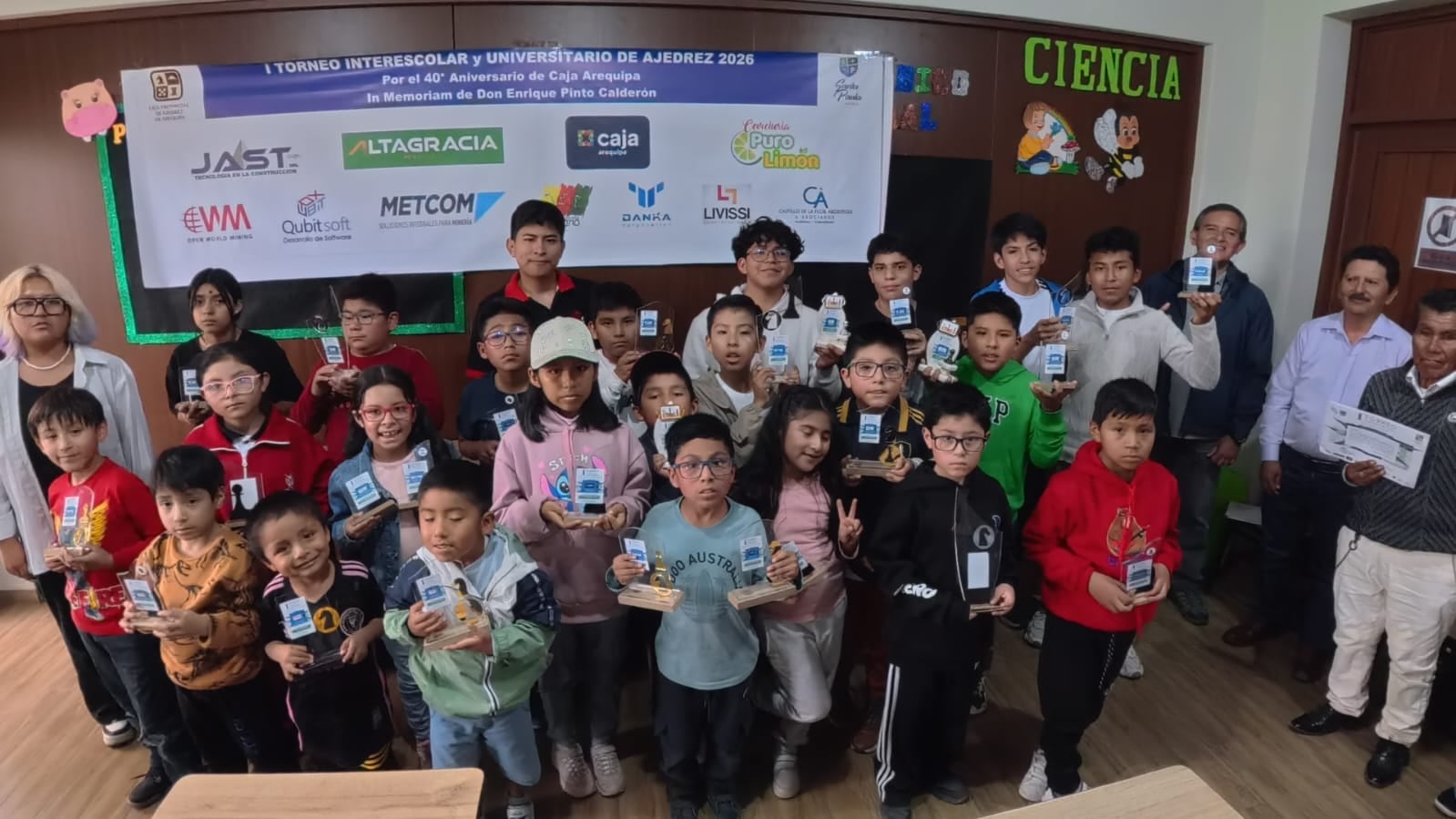 Primer torneo interescolar y universitario de ajedrez en Arequipa. Foto: Liga Provincial de Ajedrez,