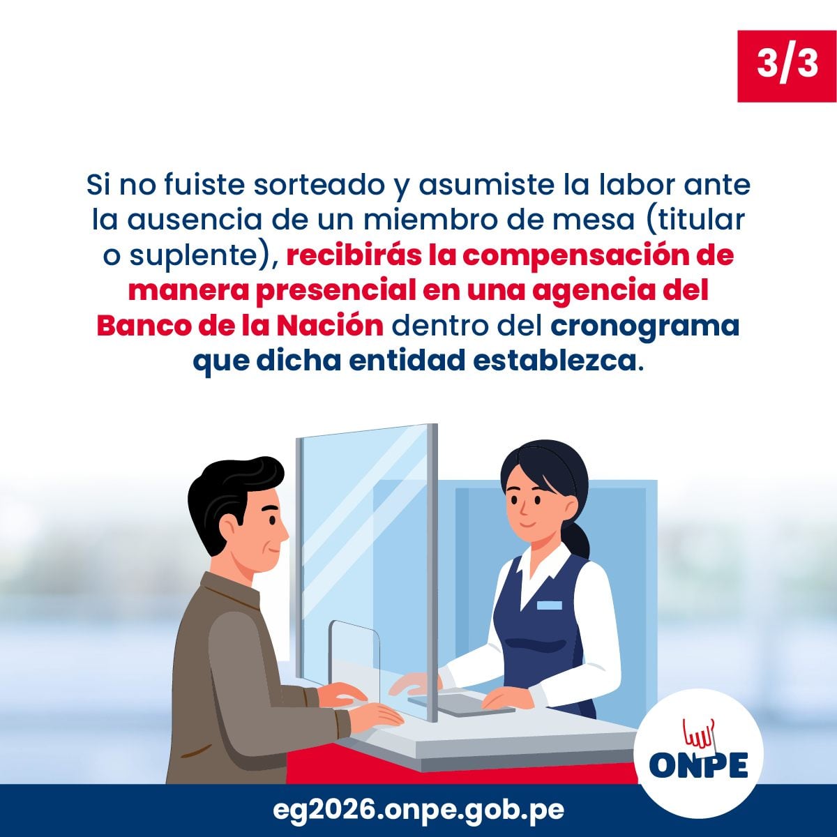 Si fuiste miembro de mesa tienes hasta el 17 de abril para registrarte y cobrar S/165 (Foto: ONPE)