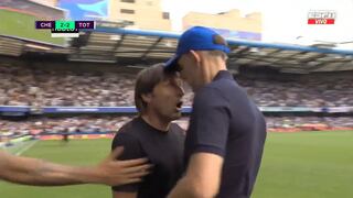 Tuchel y Conte se enfrentaron al final del partido Chelsea vs. Tottenham (VIDEO)