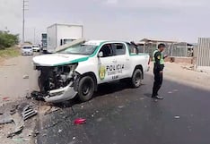 Pisco: brutal choque entre auto y patrullero policial en la vía Los Libertadores deja a menor herida