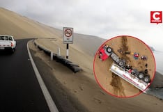 Accidente en Pasamayo: tráiler cisterna se desbarranca en el serpentín y conductor logra sobrevivir
