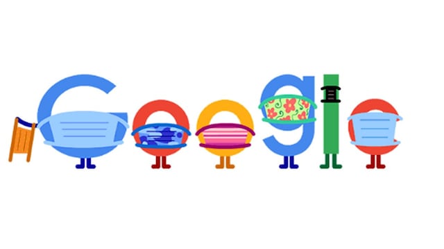 Google alienta a continuar con el uso de las mascarillas en su último doodle