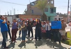 Ica: extrabajadores de la Municipalidad de Los Aquijes protestan por pagos atrasados