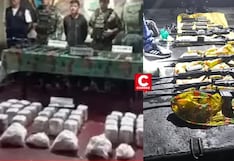 Loreto: PNP incauta 160 kg de droga y armas largas durante operativo antinarcóticos en el río Amazonas