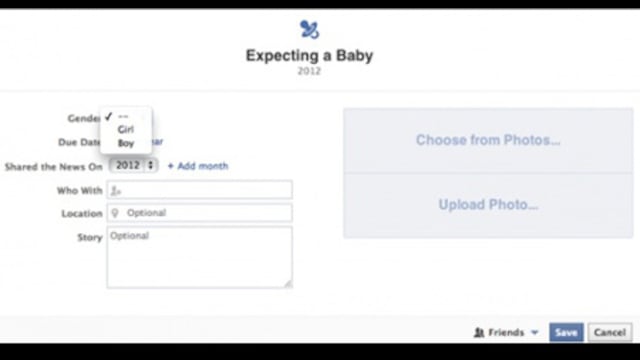 Facebook lanza la función "Esperando un hijo"