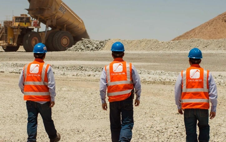 Trabajadores de Cerro Verde. Foto: difusión.