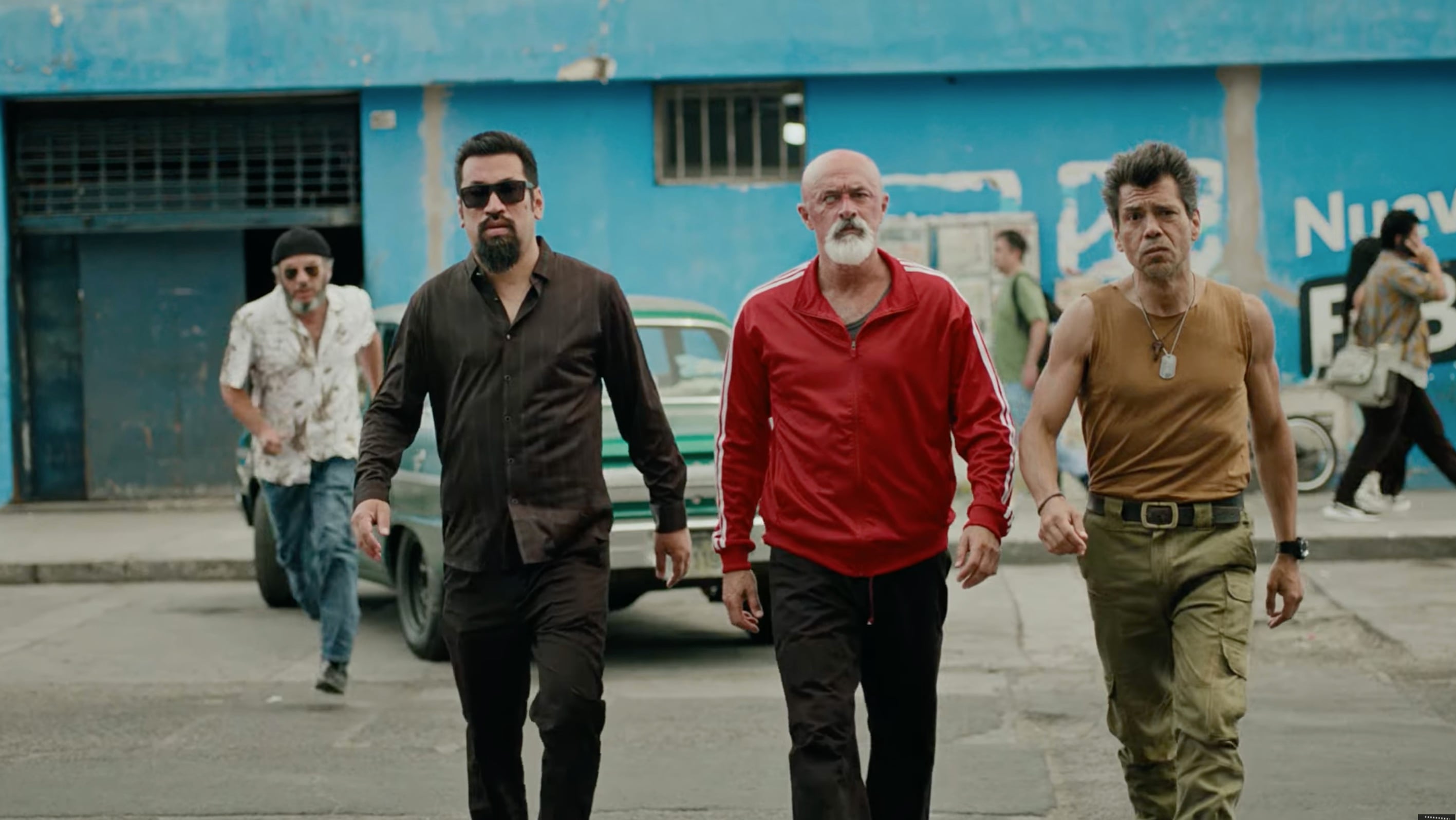 Carlos Alcántara, Aldo Miyashiro, Pietro Sibille y Lucho Cáceres retoman sus recordados personajes en “La Gran Sangre: Ojo x Ojo”, película que llevará nuevamente a Dragón, Tony Blades, Mandril y Cobra a la pantalla grande.
