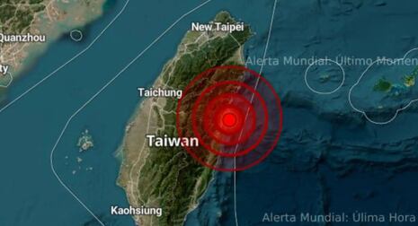 Sismo de magnitud 6,1 remeció el este de Taiwán sin reportes de víctimas