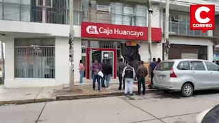 El Tambo: delincuentes intentan hacer volar cajero de Caja Huancayo