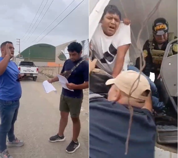 Accionar policial fue grabado por agentes policiales.