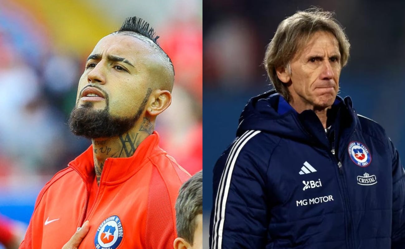 “El Cuerpo Técnico de La Roja ha decidido convocar al siguiente futbolista para formar parte del plantel que enfrentará la doble fecha de noviembre: Arturo Vidal”, se informó en un comunicado. (Foto: Composición GEC)