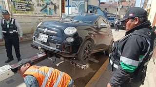 Huancayo: Más de 25 vehículos terminan en el depósito tras operativo contra estacionamiento indebido