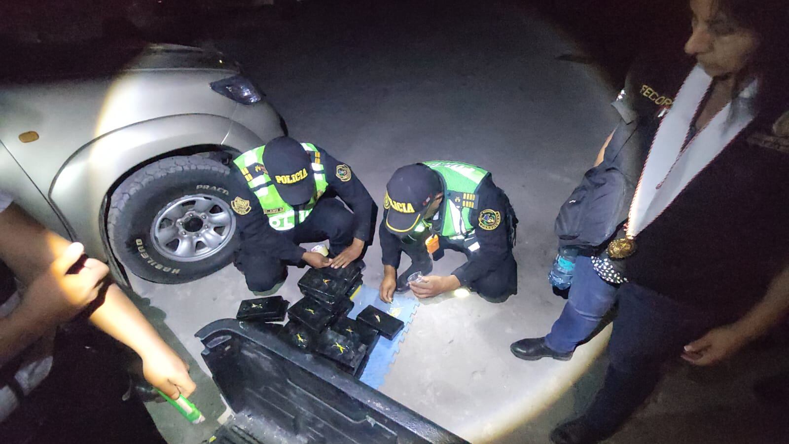 Decomisan droga en carretera Panamericana Sur. Foto: difusión.