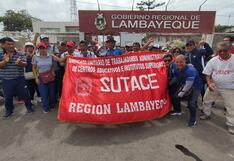 Lambayeque: Personal de sector Educación exige vales de alimentos por Navidad