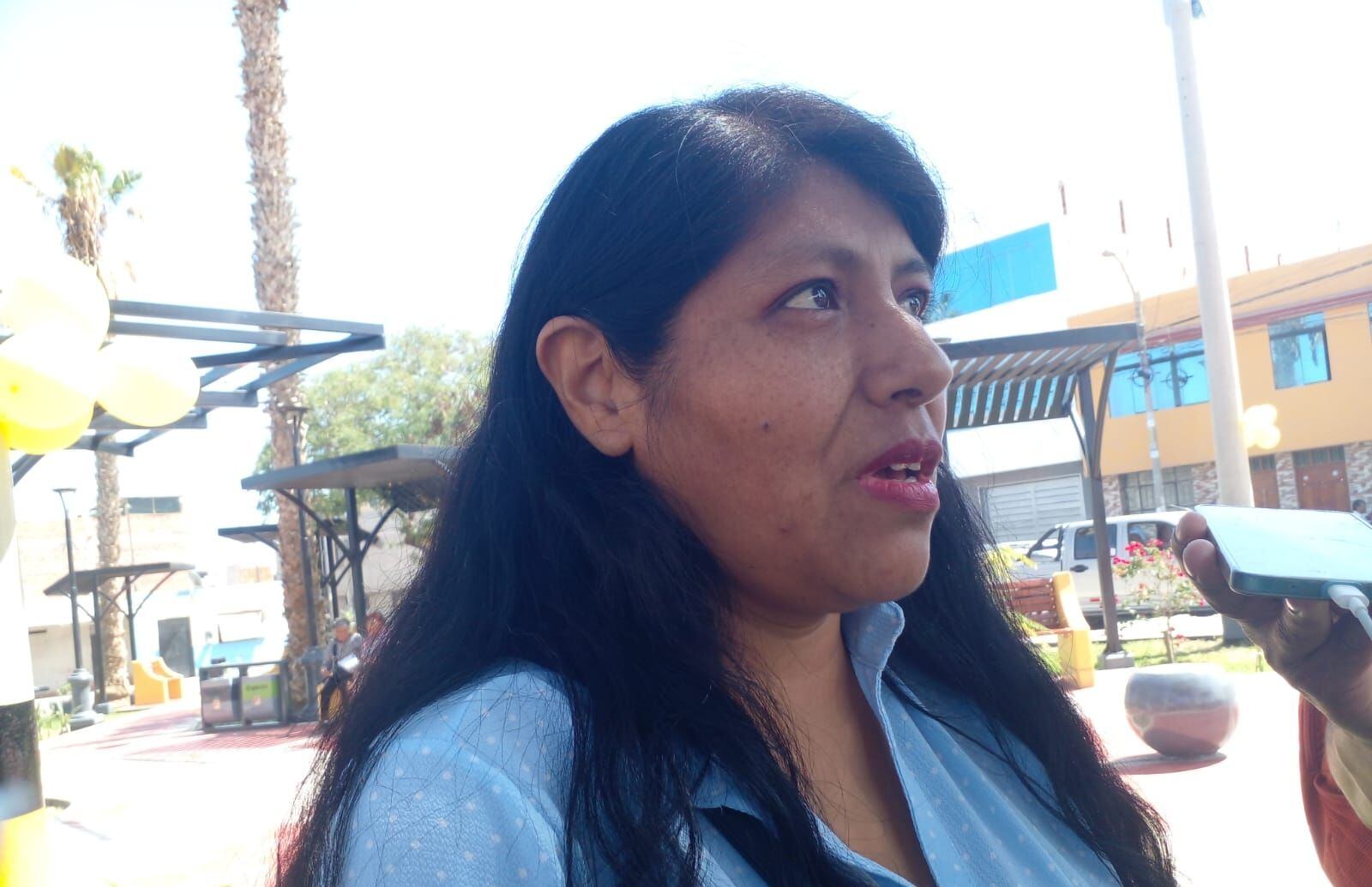 Janeth Charaja, presidenta de la junta vecinal Jorge Basadre "Techo Propio", trasladó el malestar de sus vecinos. (Foto: Difusión)