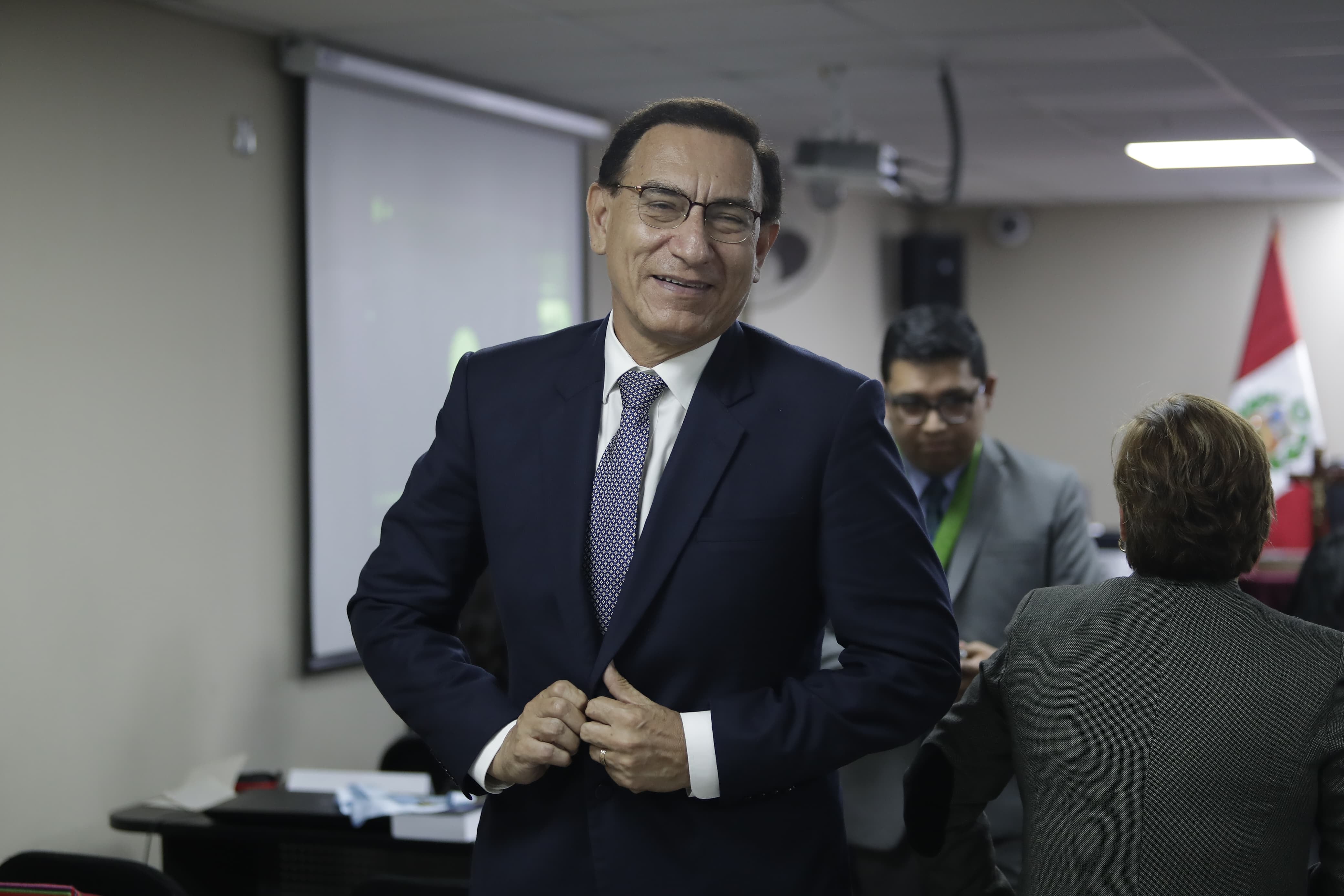 La petición fue interpuesta ayer ante el Cuarto Juzgado Penal Colegiado, en el segundo día del juicio oral al vacado exmandatario. (Fotos: Hugo Perez @photo.gec)
